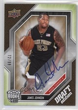2009-10 Upper Deck Draft Edition Green Auto 72/99 James Johnson #41 Auto 9bp