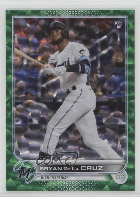 2022 Topps Series 1 Green Foil 92/499 Bryan De La Cruz #22 Rookie RC 0u2j