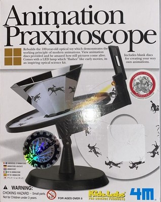 Animation Praxinoscope by Kidzlabs 4M Optical Toy Kit - NEW in SEALED BOX