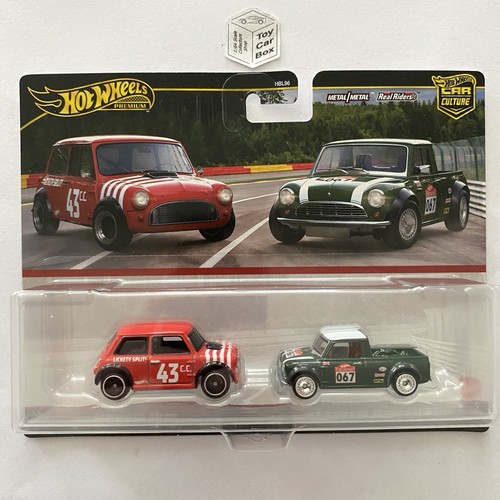 2025 HOT WHEELS Car Culture Twin Set - Morris Mini & ‘67 Austin Mini Pickup -Q10
