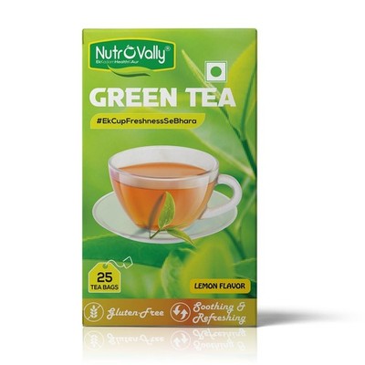 NutroVally Green Tea|Refreshing Lemon green 25 tea bags