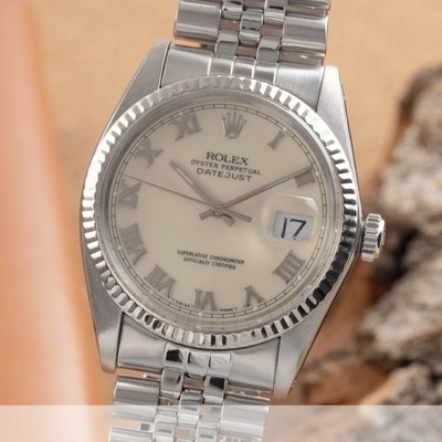 Rolex Datejust Stahl / Weissgold Automatik Herrenuhr Ref. 16014 Klassiker