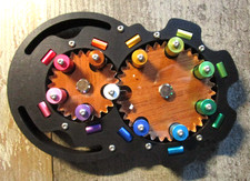 Schiebepuzzle Logikpuzzle Farbpuzzle Holz-Metall Logik Spiel