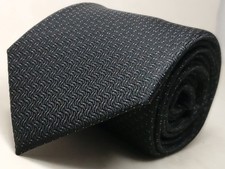 KENNETH COLE REACTION Silk Poly Blend Men's Tie Black Necktie NEW