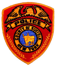 SUFFOLK – POLICE – NEW YORK NY Sheriff Police Patch BULL STEER VINTAGE OLD MESH