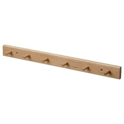 Massive Eiche Wand Garderobe Haken Ablage Holz Kleidung Hut Tasche Handtuch Halter Organizer UK