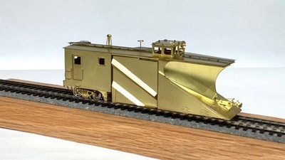 Overland Models HO Scale Brass CV Single Track Russell Snowplow Undecorated