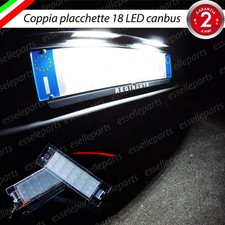 PLACCHETTE A LED LUCI TARGA 18 LED PEUGEOT 207 CC CABRIOLET CABRIO 6000K BIANCO