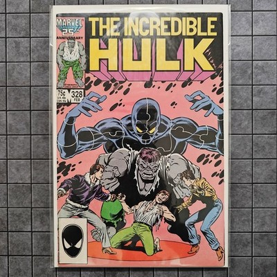 The Incredible Hulk #328 - (Cover A) - KEY 1st Peter David Work - (1987) - FN-VF