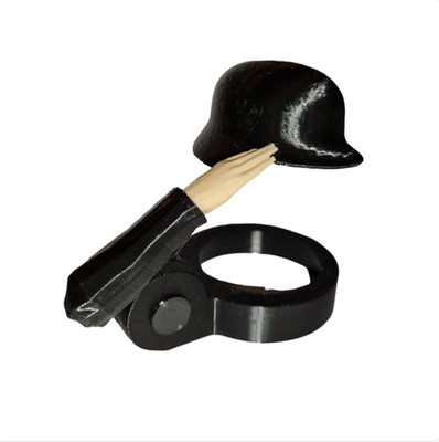 3XSoldat Salute Bierhelm Flaschenverschluss Lustiger Party Helm für Bierflaschen