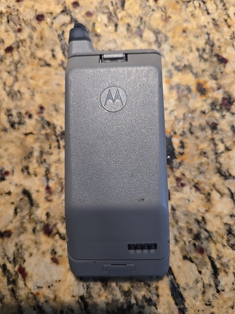 Motorola Tele-TAC 250 Cell Phone Vintage Brick 1990s Gray Antenna