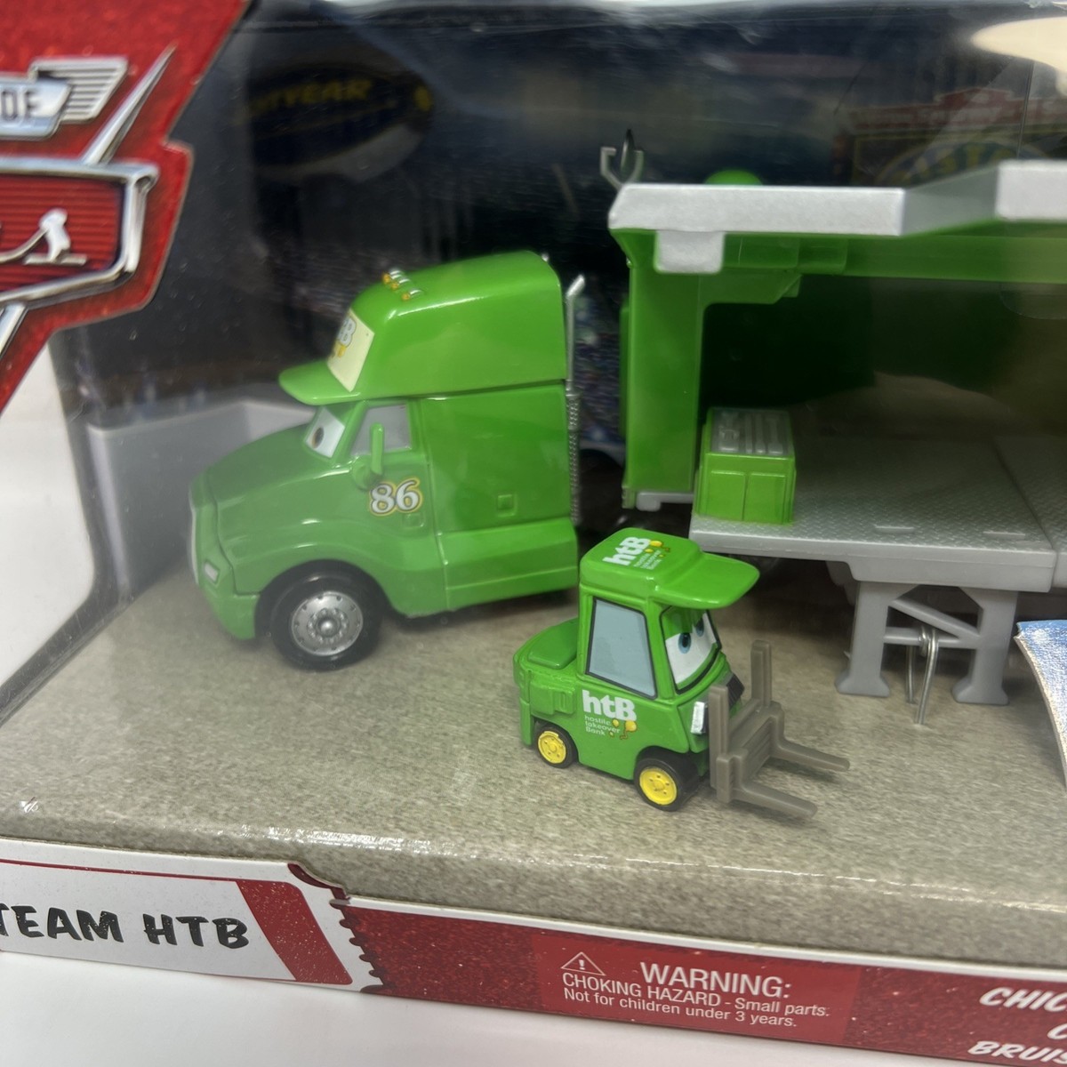 Disney Pixar Cars Team HTB Hauler Chick Hicks Racecar Piston