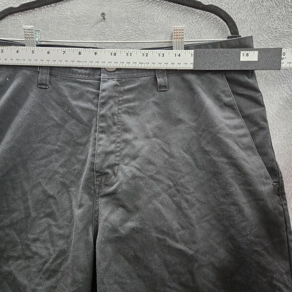 Pantalones Cortos Volcom Hombre 36 Negro Chino 10" Entrepierna Foto 4 de 4