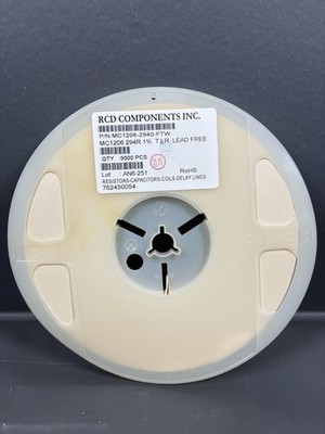 RCD MC1206 294 Ohm Resistor 1% SMD 1206 Chip 2940 Tape Reel / Lot
