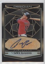 2019 Chronicles Obsidian Electric Etch Orange Prizm 46/50 Jake Bauers Auto 4z8