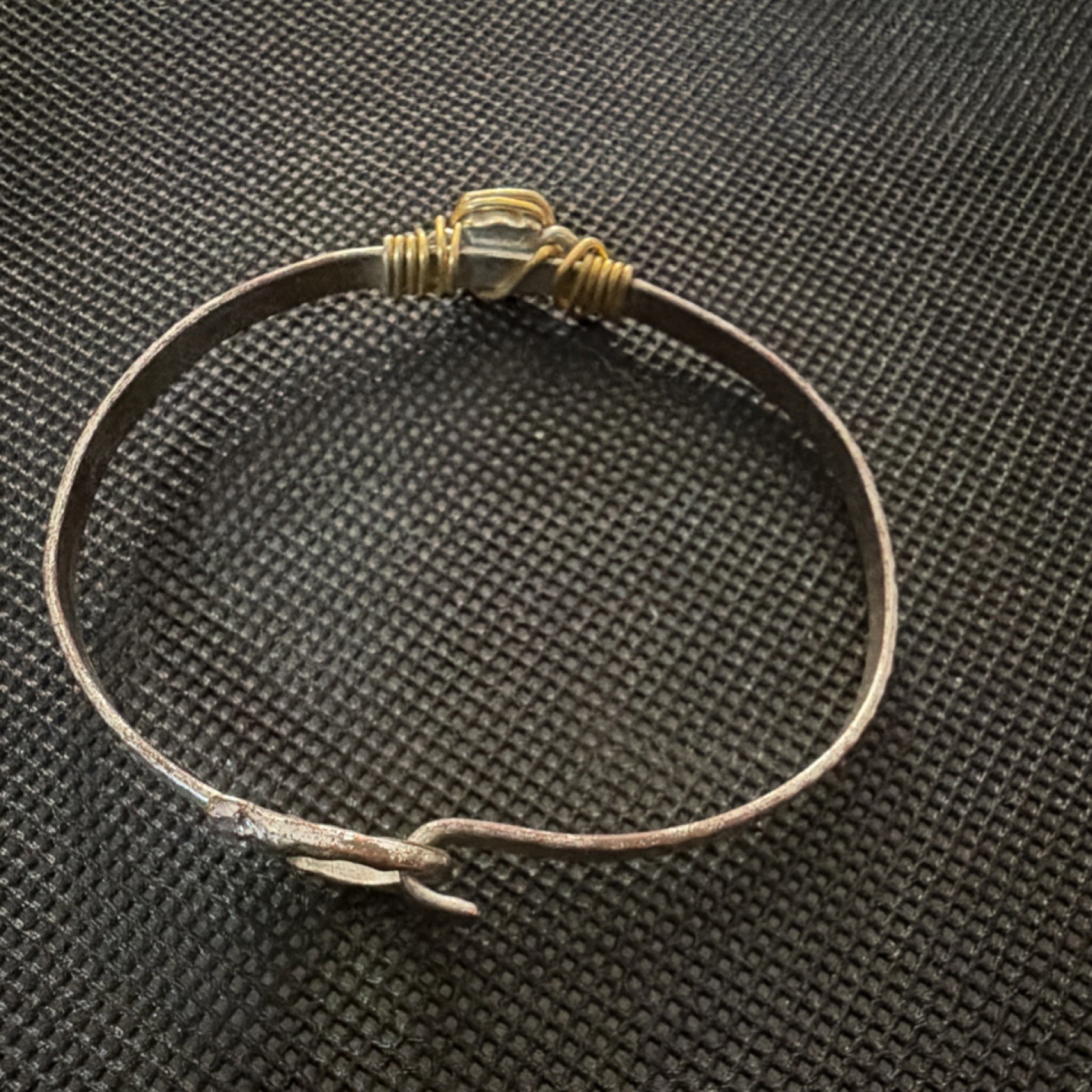 Handcrafted Wire Wrapped Copper Bangle Bracelet S… - image 3