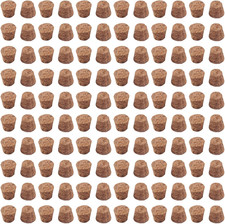 120 Pcs Tapered Cork Stoppers for 0.45-0.51 Inch Bottle Openings Reusable