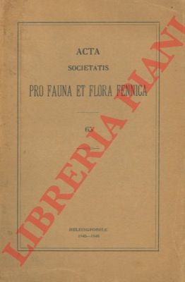 Acta Societatis pro fauna et flora fennica 65. 1. Die Veränderungen der Scmet