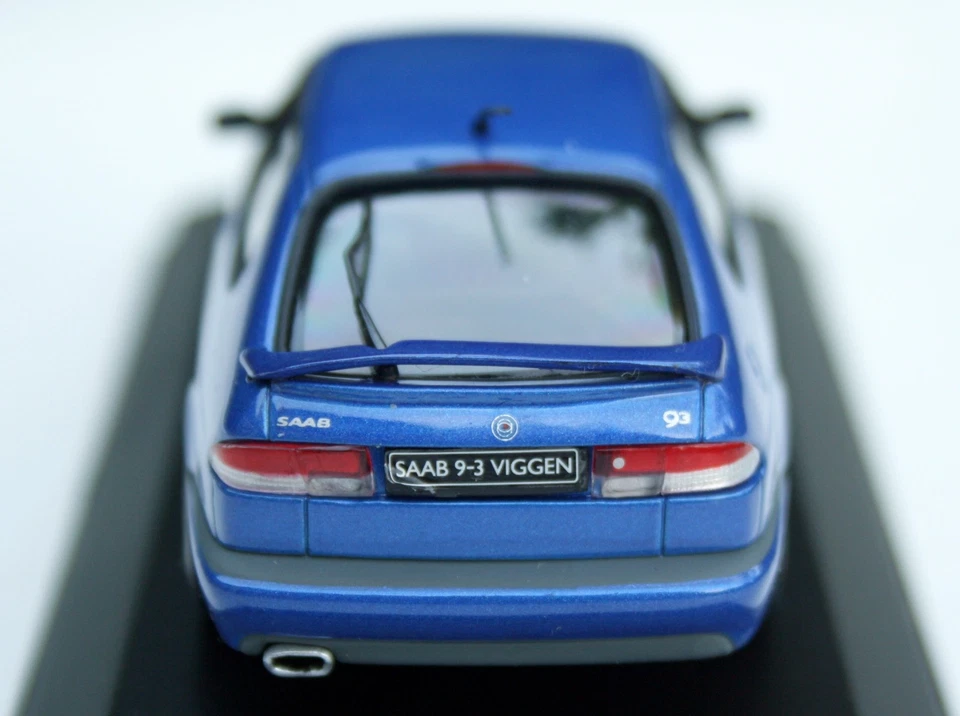 Saab 9-3 Viggen año 1998-2000, modelo Minichamps azul metálico en M.1: 43, ob Foto 3 de 4