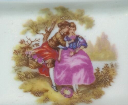 Vintage Limoges Porcelain Ashtray with Gold Detail - Picture 3 of 6