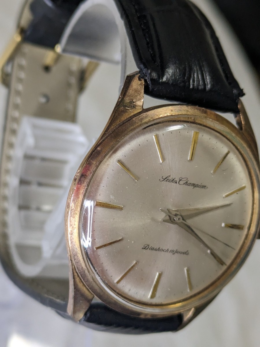 Seiko Champion Diashock 19 jewels Men's Watch - J14104DE | eBay