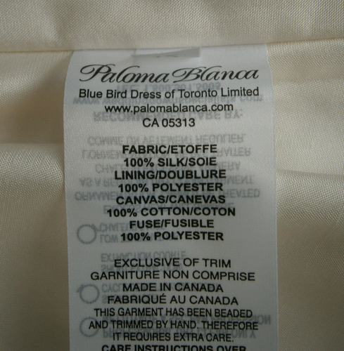 Paloma Blanca Wedding Dress 12 Ivory Silk Mikado Crystal Decoration Pockets - Picture 14 of 21