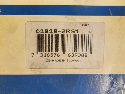 QTY 1 61818-2RS1 SKF BEARING NEW IN BOX FREE MSHIPPING LOC X2 - Picture 4 of 6