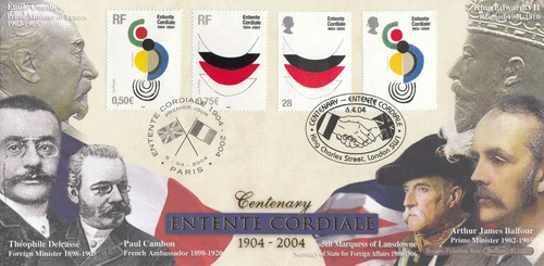 Entente Cordiale GB France Benham FDC BLCS277  London Paris 2004 (86862)