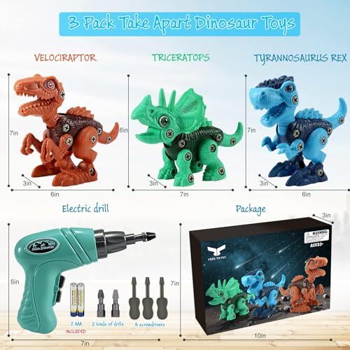 Kids Toys Stem Dinosaur Toy: Take Apart Toys for kids 3-5| Learning Green - Picture 7 of 7
