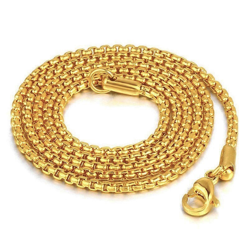 Large Dallas Cowboys 2" Womens Mens 18K Gold Over Brass Pendant Chain