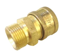 MTM Hydro - COUPLER BRASS 3/8 Quick Connect X M22 Male 14mm 24.0447