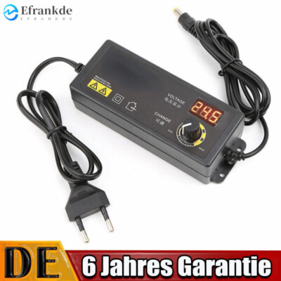 Netzteil Einstellbarer Adapter 3-36V Weitbereich Ladegerät Transformator 60W DE