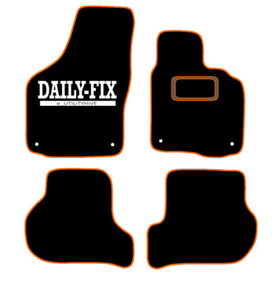 CAR FLOOR MATS FOR SKODA OCTAVIA 2008 TO 2013 ALL WEATHER TAILORED BLACK CARPET