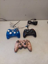 2 Wired 1 Cordless Aftermarket Xbox 360 Controllers