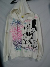 Disney Mickey Mouse the Original zip up Hooded Fleece jacket Youth L 11/13 NEW
