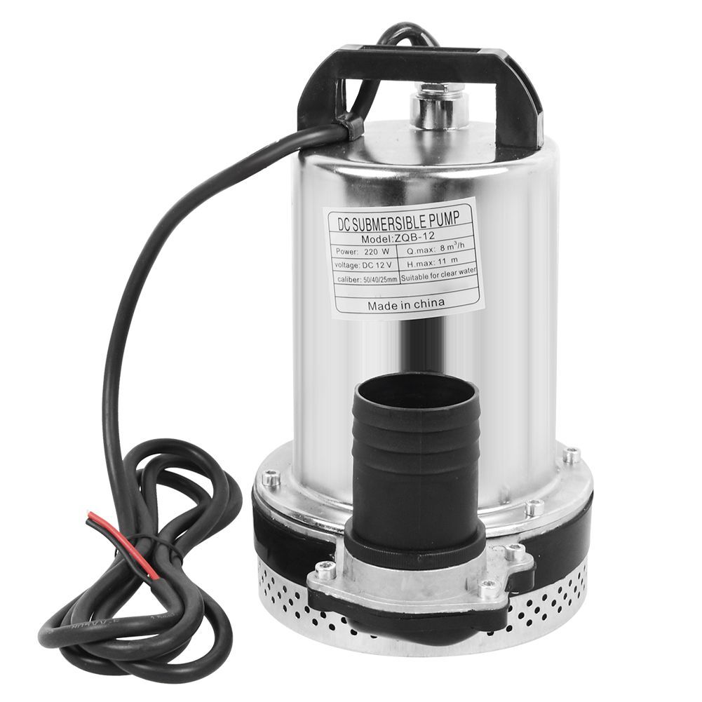 DC 12V Tauchpumpe 8000L/h Schmutzwasserpumpe Gartenpumpe Teich