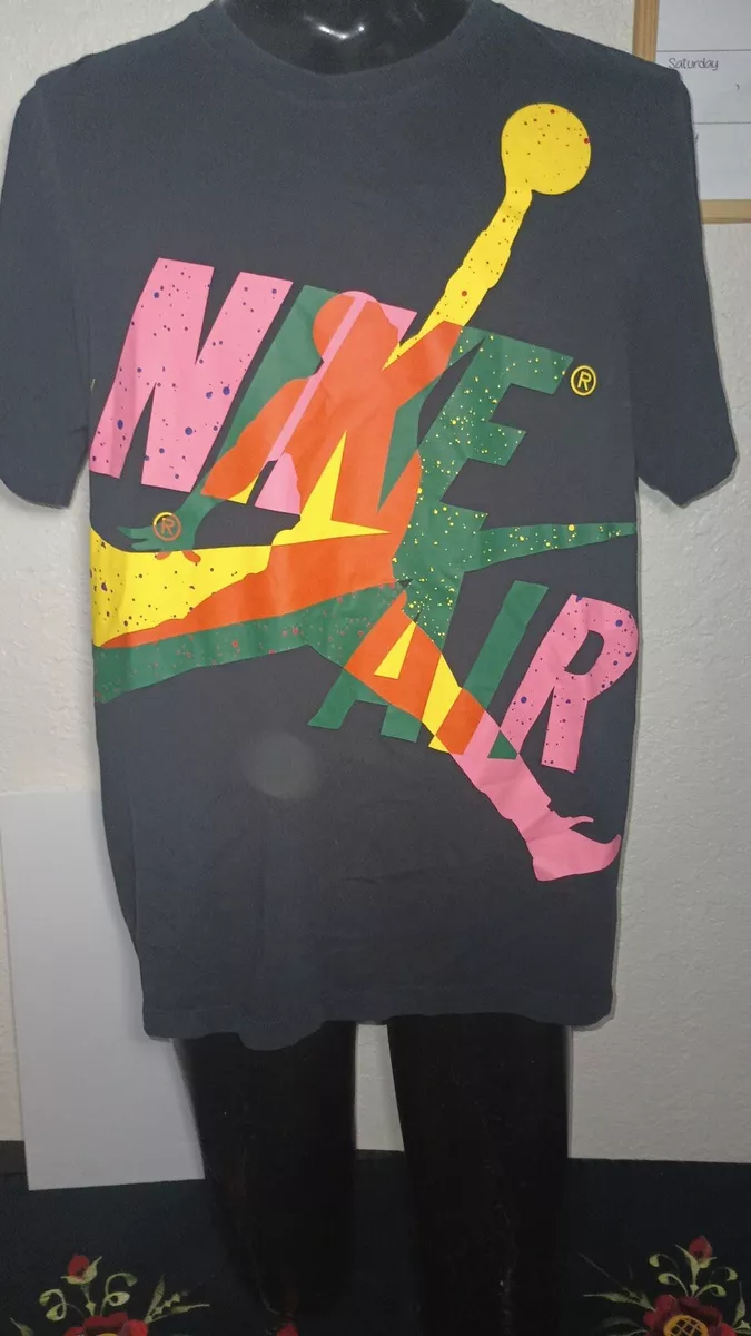 Men s Nike Air Jordan Jumpman Basketball Multicolor T Shirt Cotton
