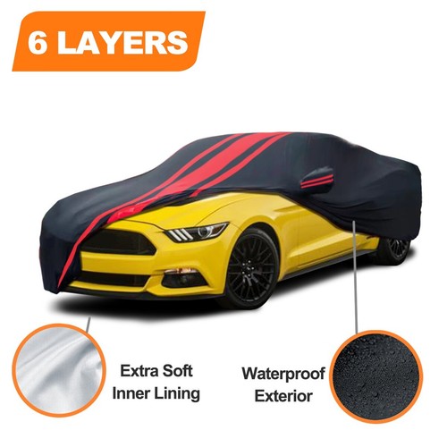 6 Layer Custom Car Cover 100% Waterproof For 2010-2023 Chevy Camaro LT LS SS - Picture 2 of 7
