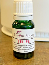 Tei-Fu Pure Essential Oil Blend 10 ml in Green Glass Bottle with Eurodropper Lid