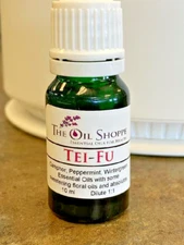 Tei-Fu Pure Essential Oil Blend 10 ml in Green Glass Bottle with Eurodropper Lid