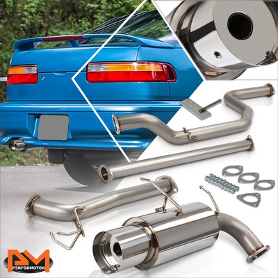 For 90-93 Acura Integra DA9 DB1-DB2 4.5'' Tip Muffler S.S Catback Exhaust System