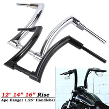12"/14"/16" Rise APE Hanger Handlebar 2" DNA Monster Fat Bars For Harley Touring