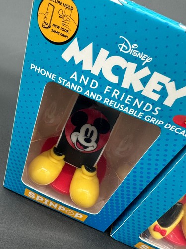 Set of Disney Spinpop Mickey And Friends Phone Stand Mickey & Minnie Mouse Grip - Zdjęcie 3 z 9
