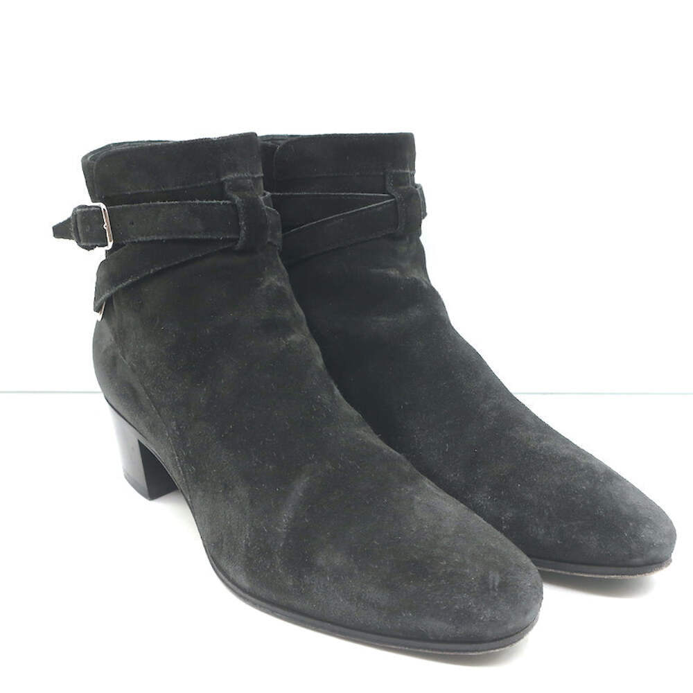 Stivaletti Saint Laurent Blake Jodhpur neri scamosciati taglia 37