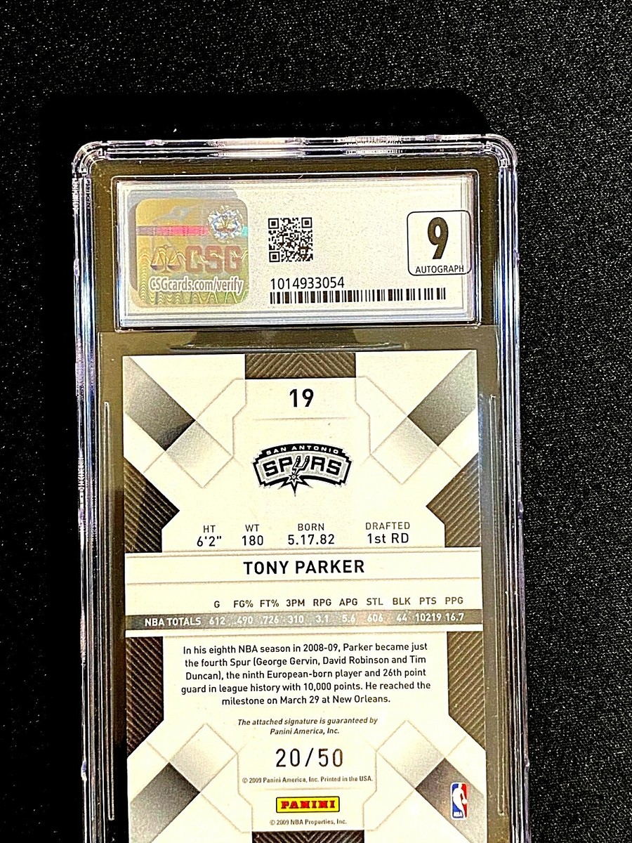 その他 TONY PARKER auto PSA 9 MINT 2001 RC UD AUTOGRAPHED #376 TONY PARKER 2002