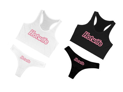 Hotwife Lingerie Glitter Cutout Swinger Slut Clothing Shirt Panties