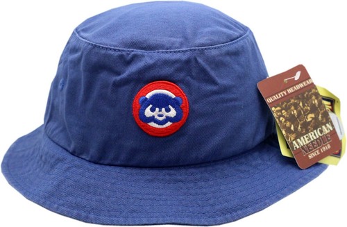 Chicago Cubs Bucket Hat 1984 Logo Blue 