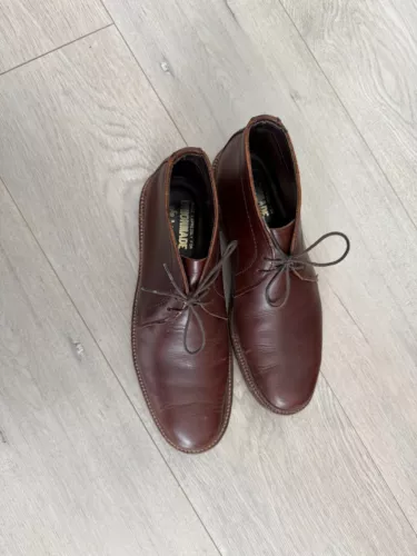 Alden x UnionMade Chukka Boots 7.5 Oxblood / Dark Brown Color