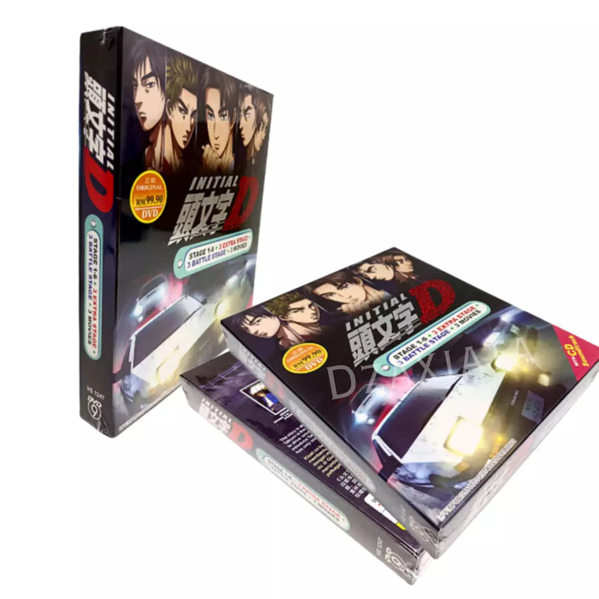 Anime DVD Initial D Season 1-6 + 3 Extra Stage + 3 Battle Stage + 3 Legend  + OST