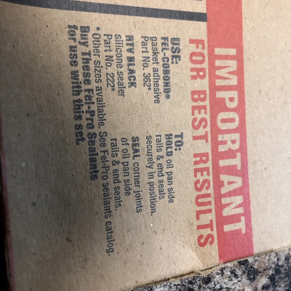 Новый из старых запасов Fel-Pro OS30422 набор поддонов для масла F+S! - Изображение 3 из 4